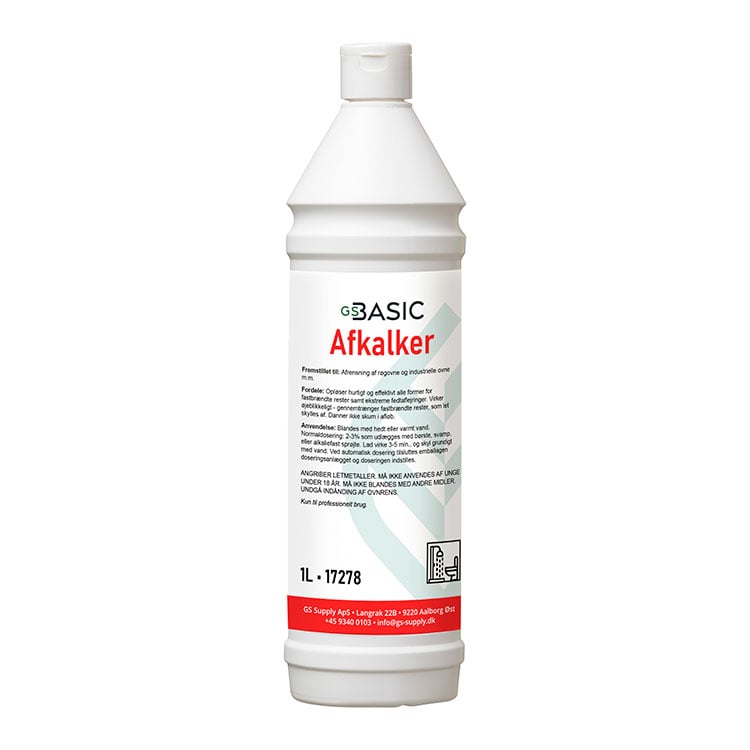 Afkalker sanitet, GS-Basic, Svanemærket, kalkfjerner, 1-Liter (1 stk.)