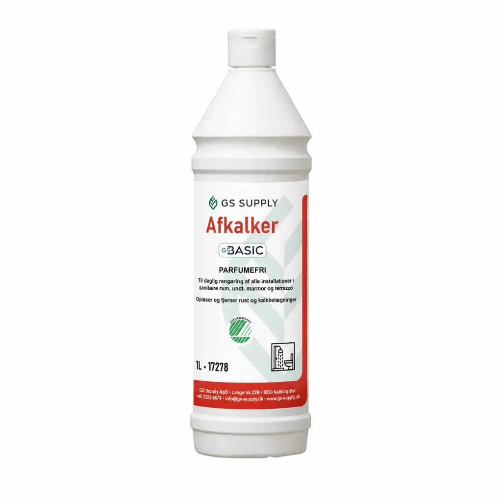 [17278] Afkalker sanitet, GS-Basic, Svanemærket, kalkfjerner, 1L, (1 stk.)