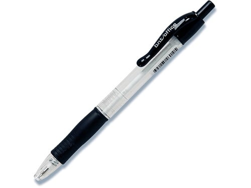 [10982] Kuglepen 0,7 mm, BNT Office, clicktryk, sort, (50 stk.)