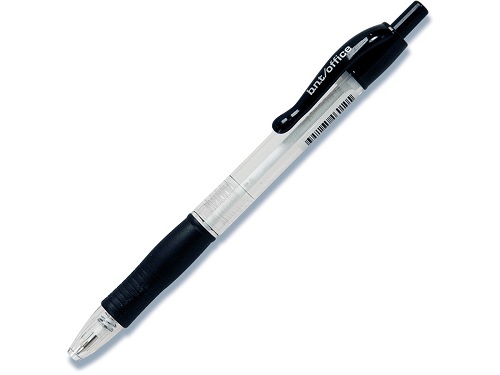 Kuglepen 0,7 mm, BNT Office, clicktryk, sort, (50 stk.)