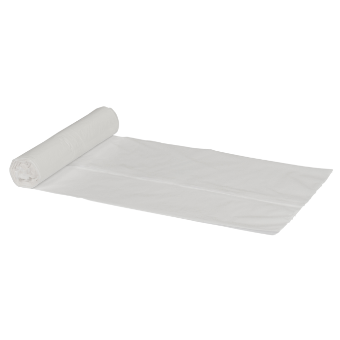 Spandeposer med stjernebund, 50 l, klar, HDPE/virgin, 60x85cm, 15 my, (15 ruller á 40 stk = 600 stk.)