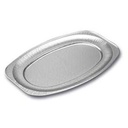 Alufad, 55x36x2,2cm, stor, oval, glat, (10 stk.)