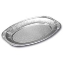 Alufad, 35x25x2,1cm, lille, oval, glat, (10 stk.)