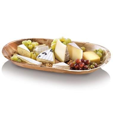 Fad, 48x24x4cm, Stor bionedbrydelig palmeblad, (50 stk.)