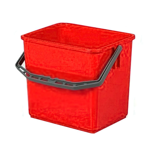 Spand, 6 L, rød, Tina Trolleys, (1 stk.)