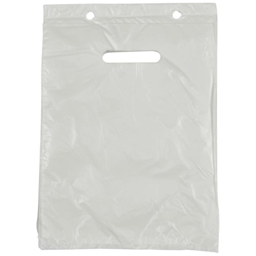 [17384] Bærepose, 4 l, hvid, HDPE/virgin, 25x32cm, på blok, (1000 stk.)