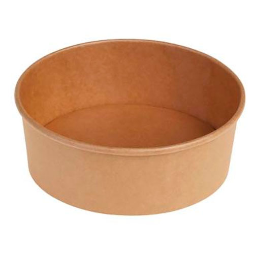 Salatskål, 680ml, Ø150x60mm, Bionedbrydelig, Brun, (250 stk.)