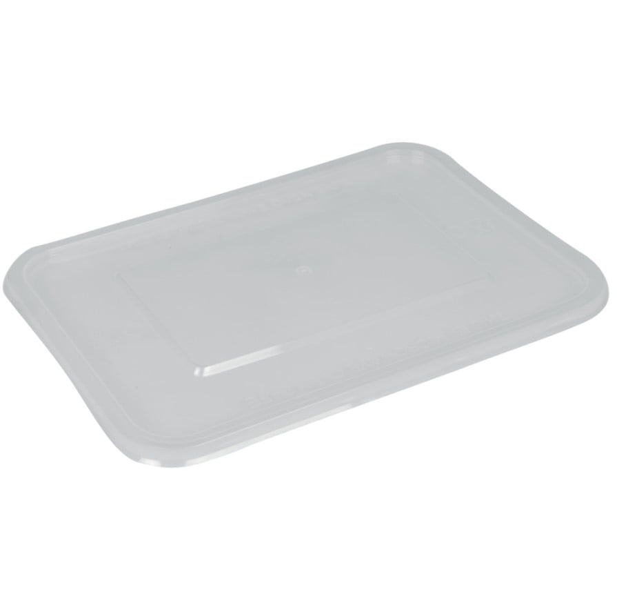 Låg til plastbakke/nuddelbakke, 17x11,8cm, klar, PP, snap-on, tilhørende 10985 & 10846 & 10845, (500 stk.)