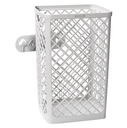 Trådstativ, 40 l, 50x32x26,5cm, hvid, plast, inkl. materiale til vægmontering, Katrin 4287, (1 stk.)
