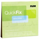 Hæfteplaster, QuickFix, 7,2x2,5cm, blå, 6 pakker á 45 stk. plaster, sporbart, Plum Safety, 5513, (6 pakker.)