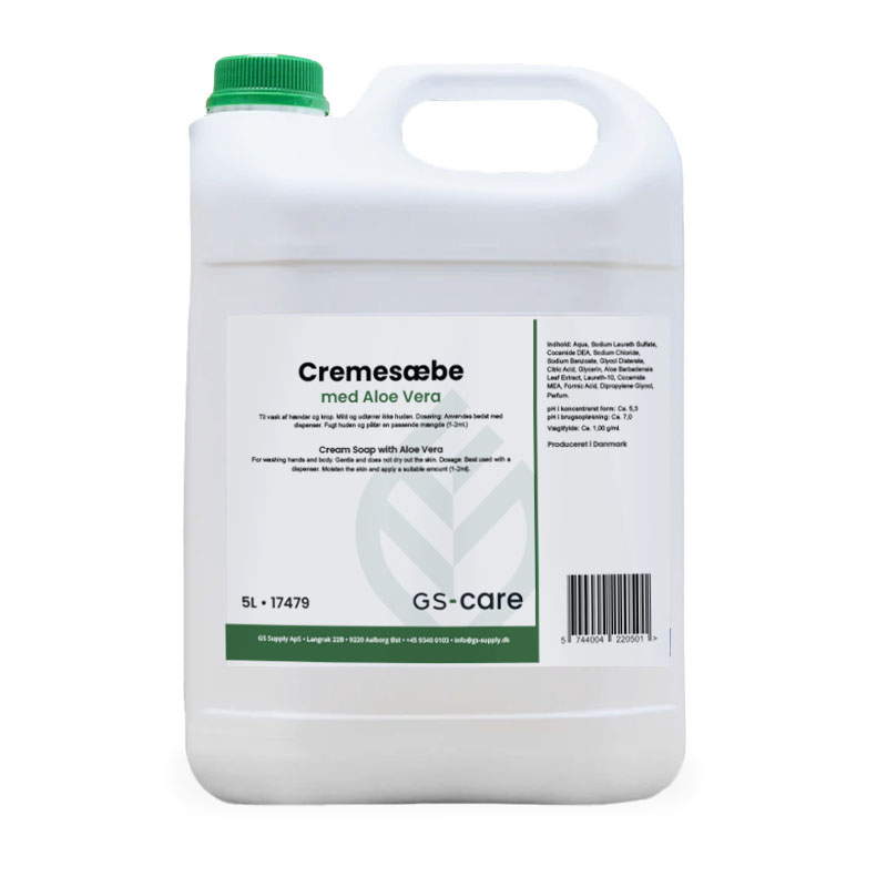 Cremesæbe med Aloe Vera, GS-Basic, mild parfume, 5L, (1 stk.)