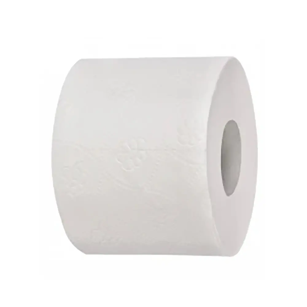 [17491] Toiletpapir, 3-lags, GS-Basic, 100% nyfiber, Hvid, 27,5m, Ø10 cm (9x8 = 72 ruller)
