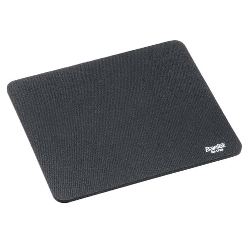 [17122] Musemåtte, Bantex, nylon, sort, 25x21,8cm, (1 stk.)