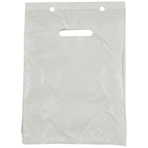 [17384] Bærepose, 4 l, hvid, HDPE/virgin, 25x32cm, på blok, (1000 stk.)
