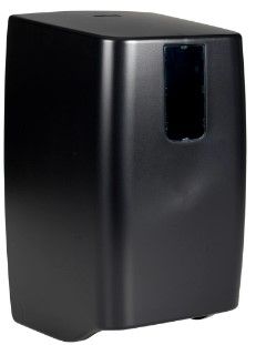 [11068] Dispenser, Classic Recycled, 16,5x16x27cm, sort, plast, til 2 ruller toiletpapir, system, (1 stk.)
