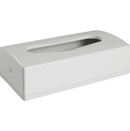 [11075] Dispenser til ansigtsservietter, 7x14x27cm, hvid, plast, (1 stk.)