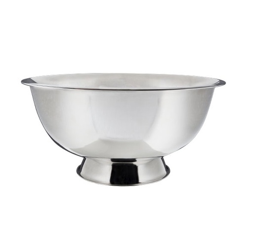 [20973] Champagnebowle på fod, stor køler, Ø40cm, rustfri stål, (1 stk.)