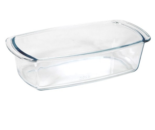 [20986] Kageform, 1,5l, 26,9x14x7cm, op til 500grader, borosilikatglas, (1 stk.)