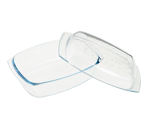 [20990] Ovnfad med låg, cocotte, 5,1l, 34x21,5x10cm, op til 500grader, (1 stk.)