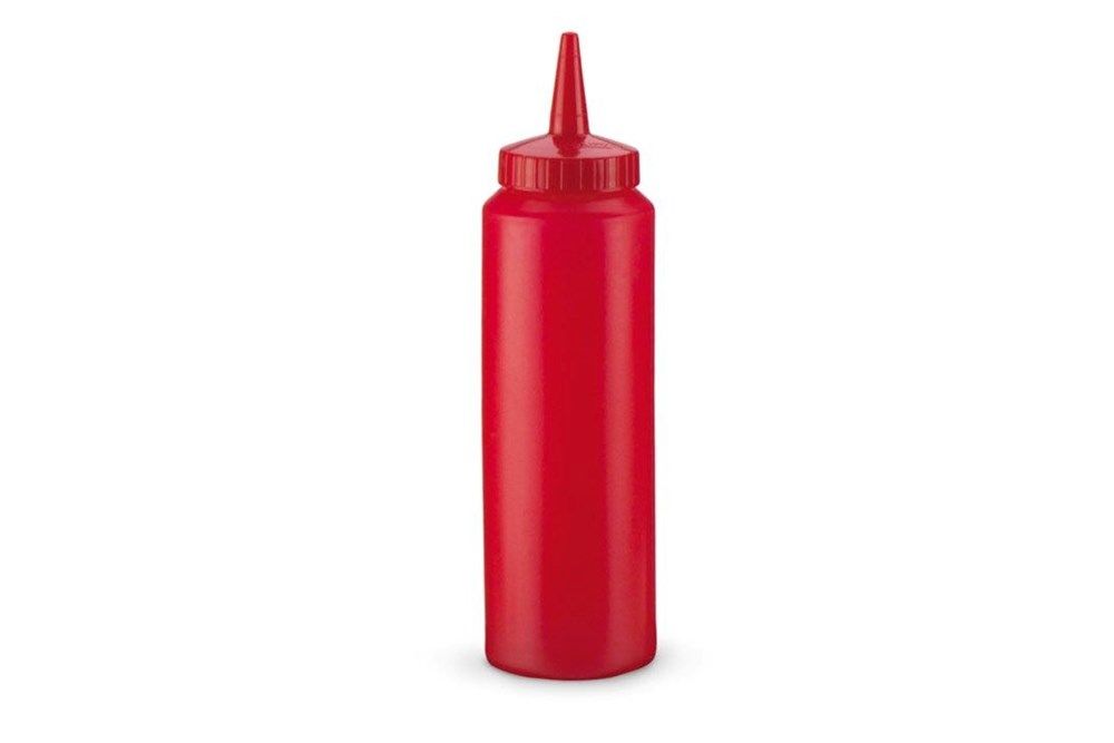 Dispenser, 240 ml, rød, plast, skaffevare, (1 stk.)