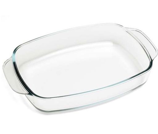 [21306] Ovnfad, 2,3l, 33,5x21,5x6cm, rektangulær, op til 500grader, glas, (6 stk.)