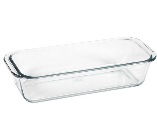 [21325] Ovnfad til brød, 1,7l, 31x12,6x7cm, op til 500grader, borosilikatglas, (6 stk.)