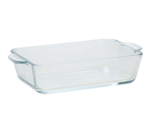 [21356] Ovnfad, 500ml, 19,6x11,3x4,5cm, rektangulær, op til 500grader, glas, (1 stk.)