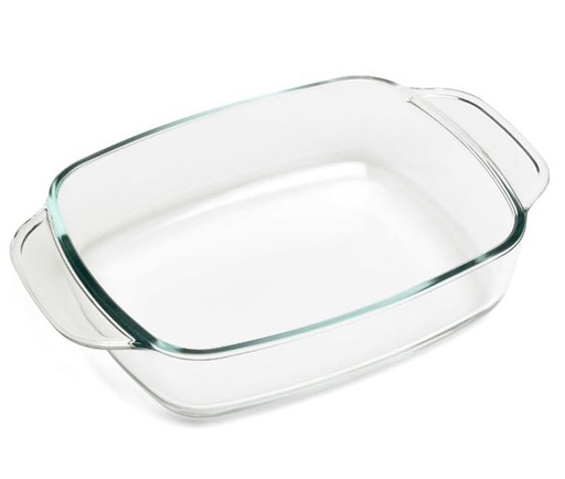 [21433] Ovnfad, 1,4l, 27x17cm, rektangulær, op til 500grader,  glas, (1 stk.)