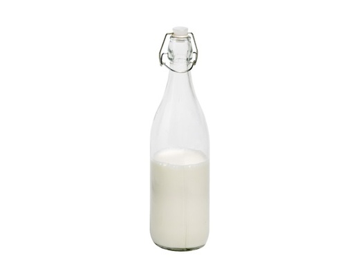 [21461] Patentflaske med prop, 0,97l, Ø8x32cm, glas, (12 stk.)