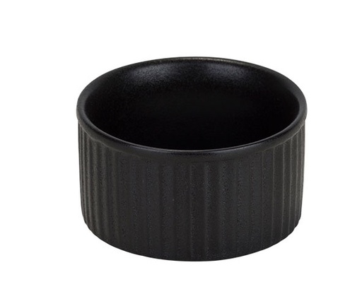 [21532] Ramekin, Ø9x4,5cm, sort, stentøj, YARA, (12 stk.)