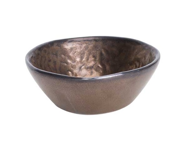 Lille serveringsskål, stentøj, Ø7x2,8cm, kobberfarvet, COPERNICO, (12 stk.)