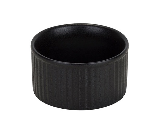 [21570] Ramekin, Ø7x3,5cm, sort, stentøj, YARA, (12 stk.)