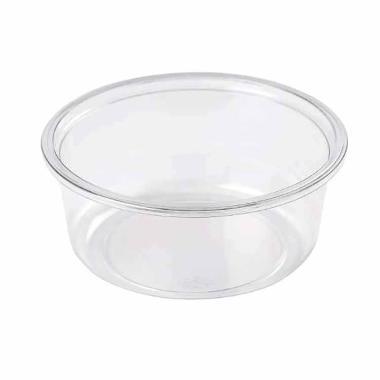 [21855] Bæger, Deli pot, 250 ml, Transparent, 1-Rum, RPET, klar, (80 stk.)