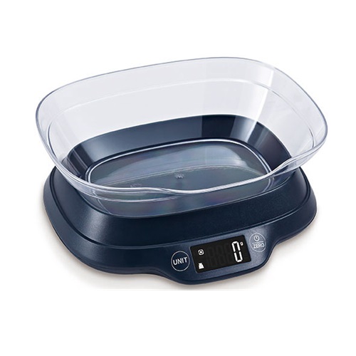 [22011] Digital køkkenvægt med skål, 1,2L, 5KG, ekskl. batterier, (1 stk.)