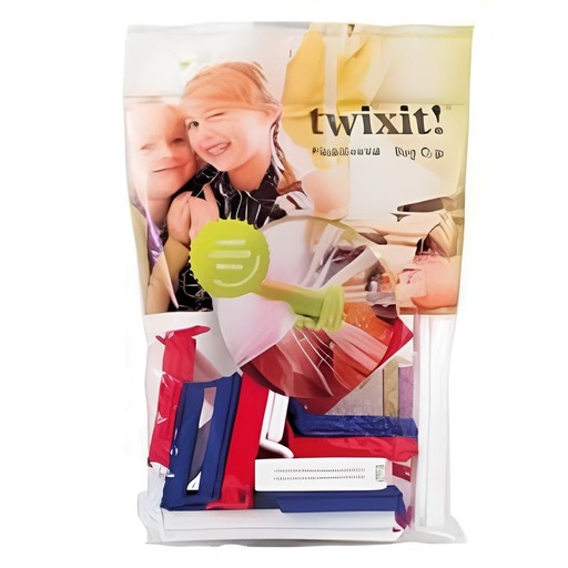 [22119] Plastklemmer, Twixit, 15 stk á 6 cm og 5 stk á 11 cm, PP, (1 pose á 20 stk.)