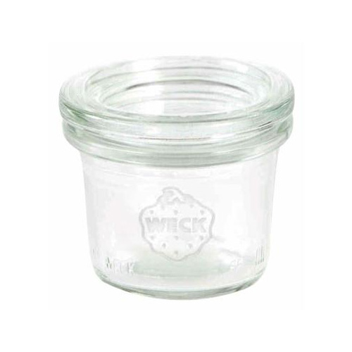 [22236] Patentglas, Weck, 35ml, Ø5,25x3,8cm, med Låg, glas, (24 stk.)