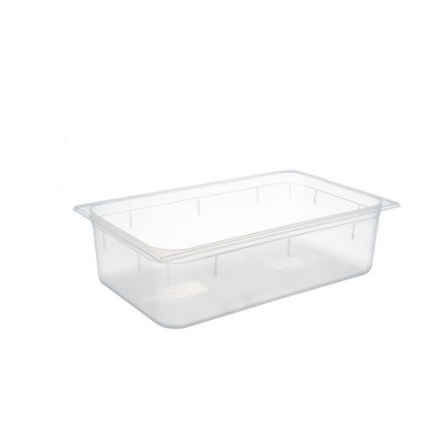 [22529] Plastkantine, 1/1 GN, 19,5 L, 53x32,5x15 cm, polypropylen, Klar, (1 stk.)