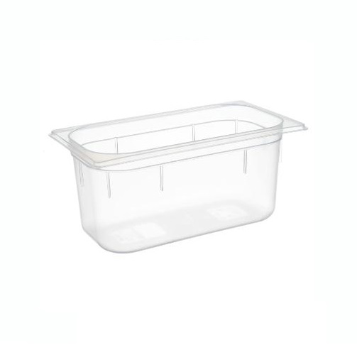 [22532] Plastkantine, 1/3 GN, 5,3 L, 32,5x17,6x15 cm, polypropylen, Klar, (1 stk.)