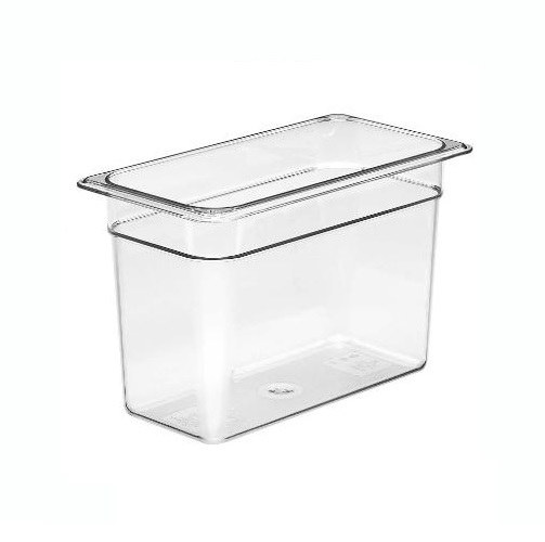 [22542] Plastkantine, Cambro, 1/3GN, 6,9L, 32,5x17,6x20cm, polycarbonat, Klar, (1 stk.)
