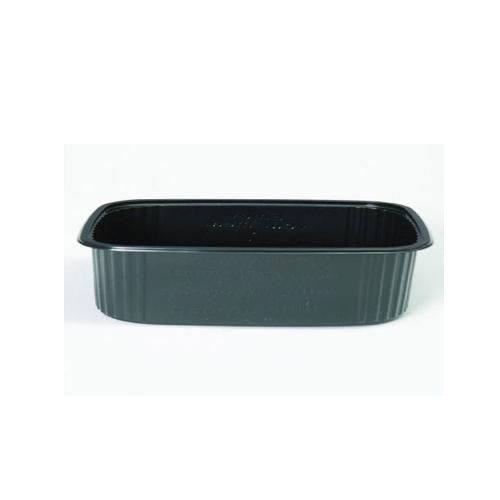 [22741] Salatbæger, 125gr, 10,8x8,2x2,8cm, rektangulær, PS, Sort, (1000 stk.)