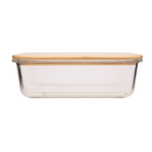 [22925] Madopbevaringsboks med bambuslåg, 1,52L, 22x16,5x6,8cm, (1 stk.)