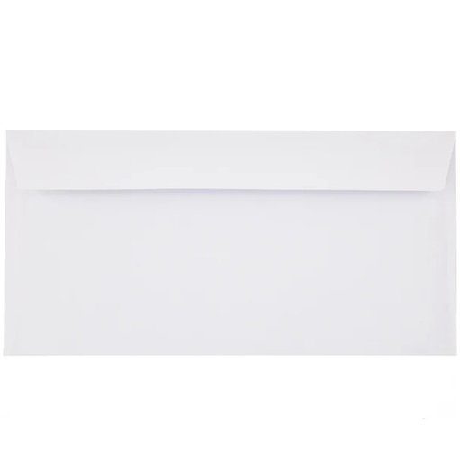 [23190] Kuverter, hvid, 11x22cm, M65, 90g, mailman, (500 stk)