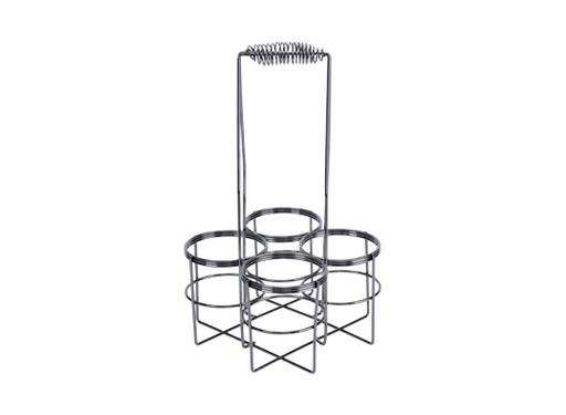 [23206] Vinholder, til 4 flasker, sort, 20x20x36cm, (1 stk.)