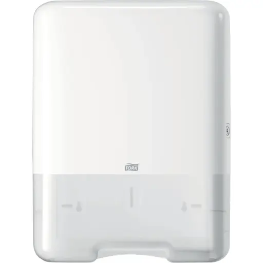 [28001] Papirdispenser til håndklædeark, Singlefold/C-Fold, hvid, H3, 553000, Tork, (1 stk.)