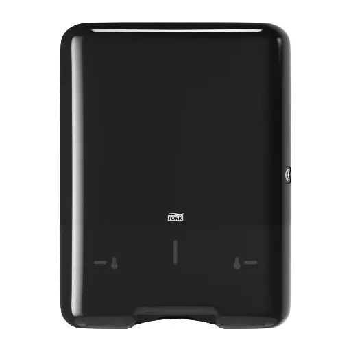 [28002] Papirdispenser til håndklædeark, Singlefold/C-Fold, Sort, H3, 553008, Tork, (1 stk.)