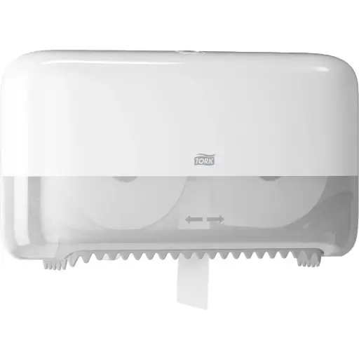 [28100] Papirdispenser til toiletpapir, Coreless/Uden Hylse, Mid-Size, hvid, T7, 558040, Tork, (1 stk.)