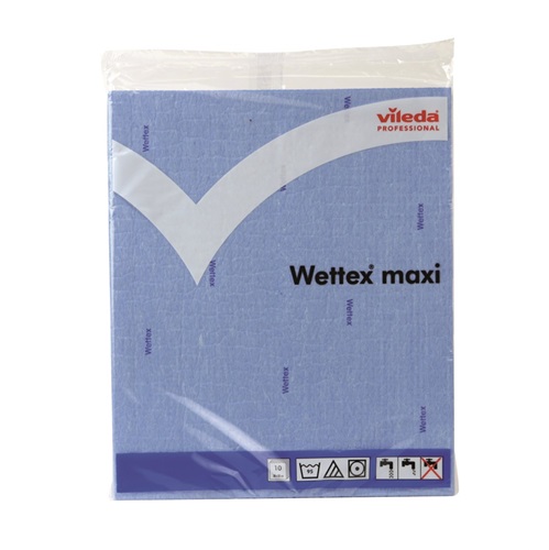 [28290] Karklud, Vileda, Wettex Maxi, blå, 18x20cm, 10-pak, (1 stk.)