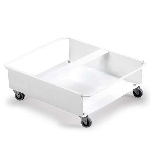 [28312] Dobbelt transportvogn til 2x DURABIN 60L affaldsspand, hvid, (1 stk.)