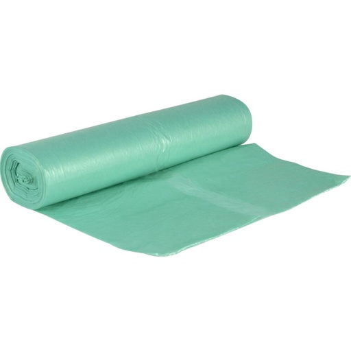 [28349] Madaffaldspose, 50L, 22my, grøn, LDPE/genanvendt, 60x75cm, (12 ruller)