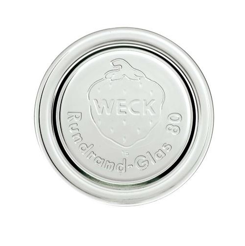 [28452] Låg til patentglas, Weck 220ml, Ø8,6cm, glas, (1 stk.)